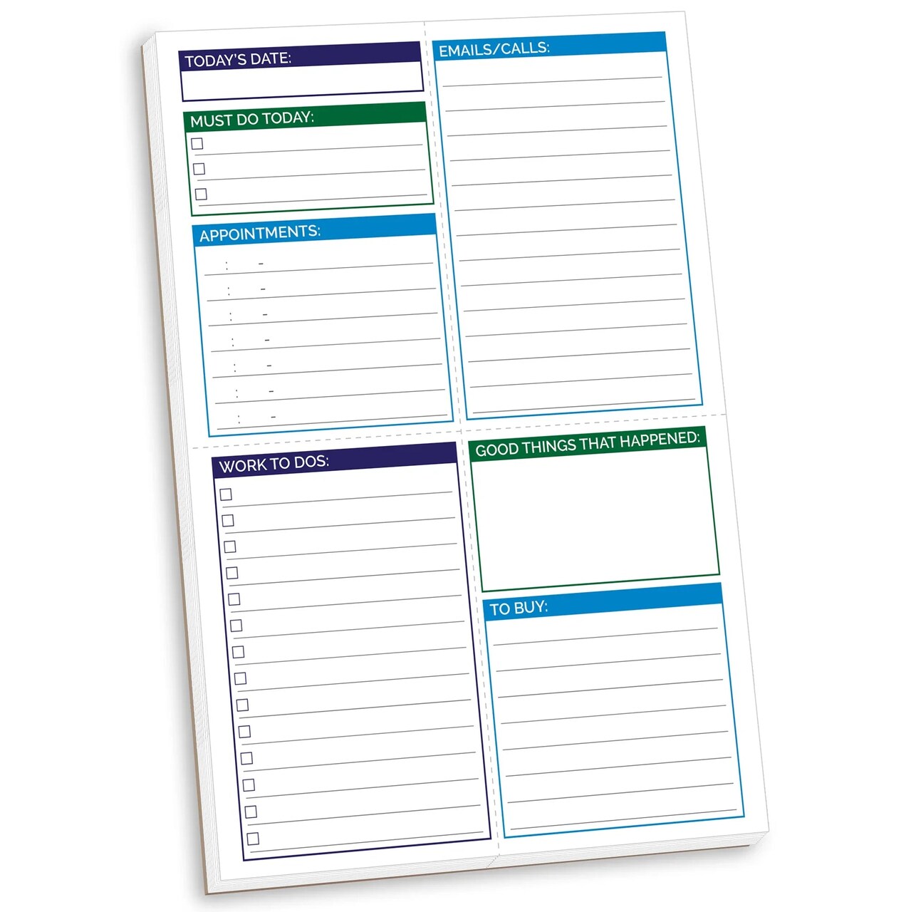 bloom daily planners Planning Pad, 6" x 9", Double Sided Pocket Pad